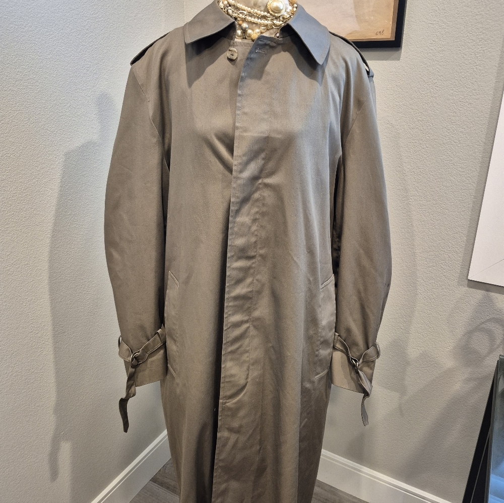 Vintage Bottany 500 Classic Trench Coat With Zippet Lining Size 44 - XL/L - Picture 16 of 16